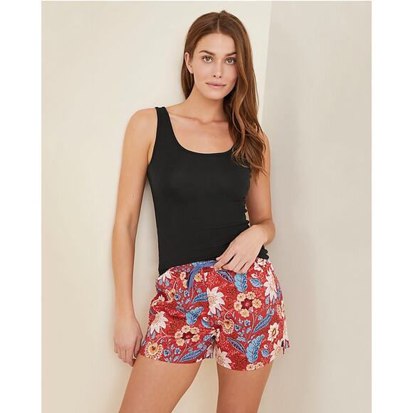 Garnet Hill Size XL Pima Cotton Layering Tank Top Black - Picture 1 of 6